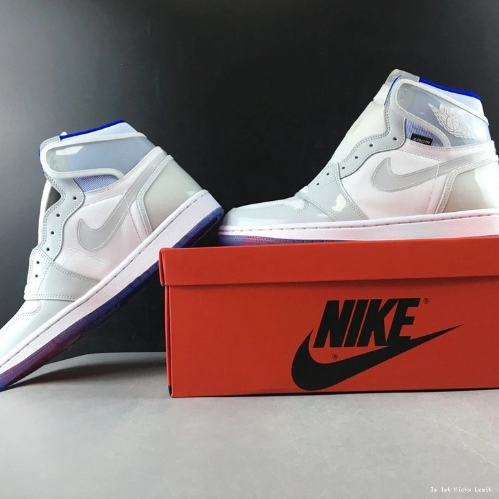 High Retro CK6637-104 Jordan 1  Racer White Zoom Blue 0923